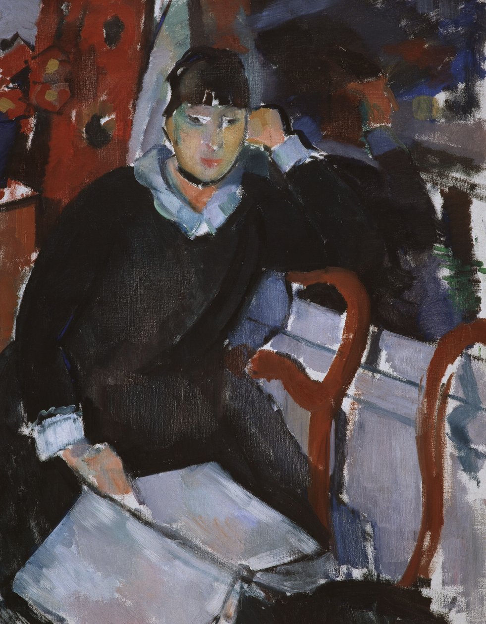 Femme assise près de la fenêtre ou Portrait de Nel Duerinckx, épouse de l