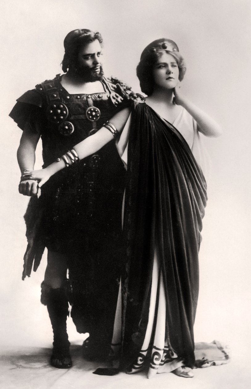 Oscar Asche et Lily Brayton dans une scène de La Déesse Vierge, début du 20ème siècle - Rita Martin