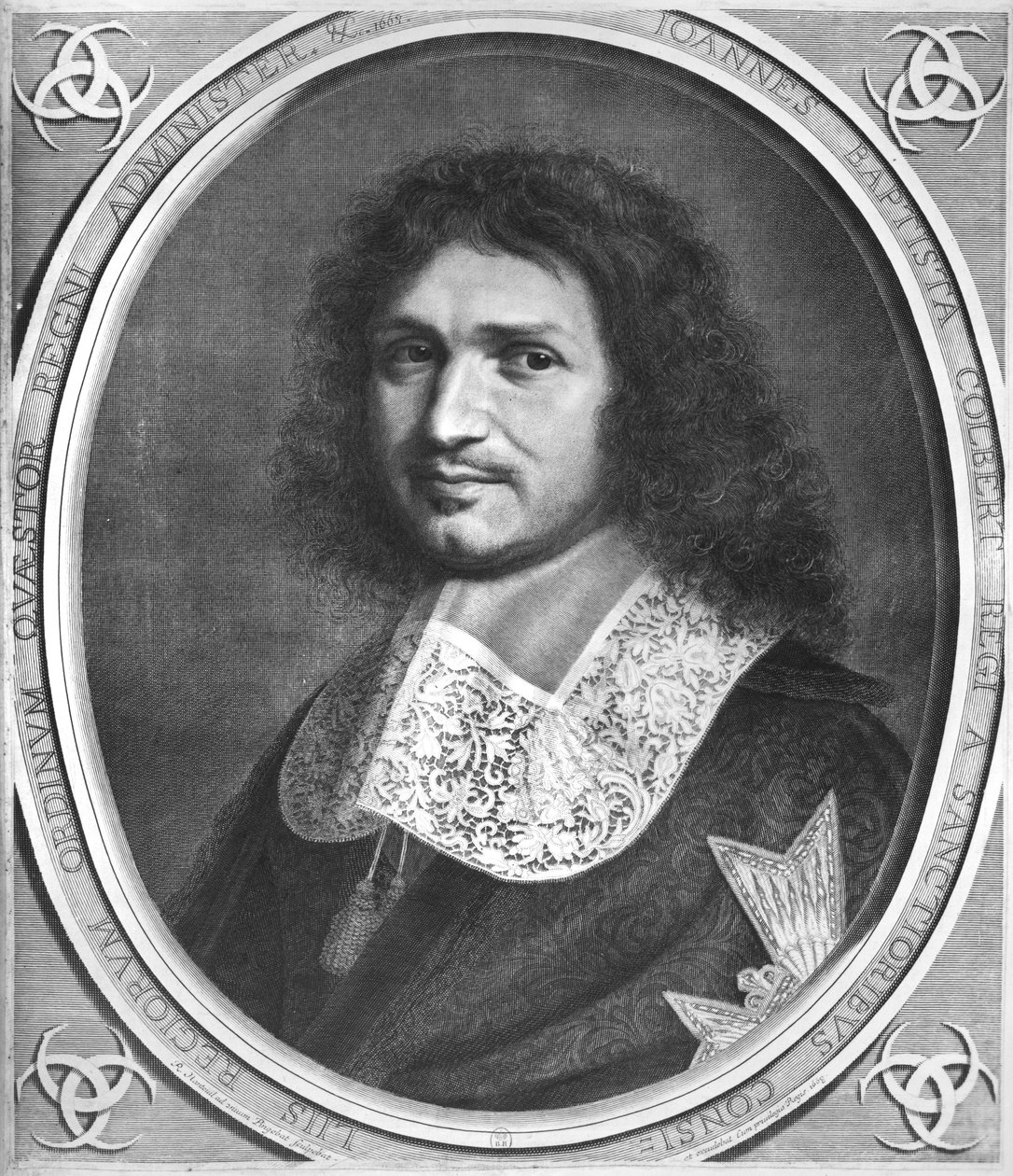 Portrait de Jean Baptiste Colbert (1619-83) - Robert Nanteuil