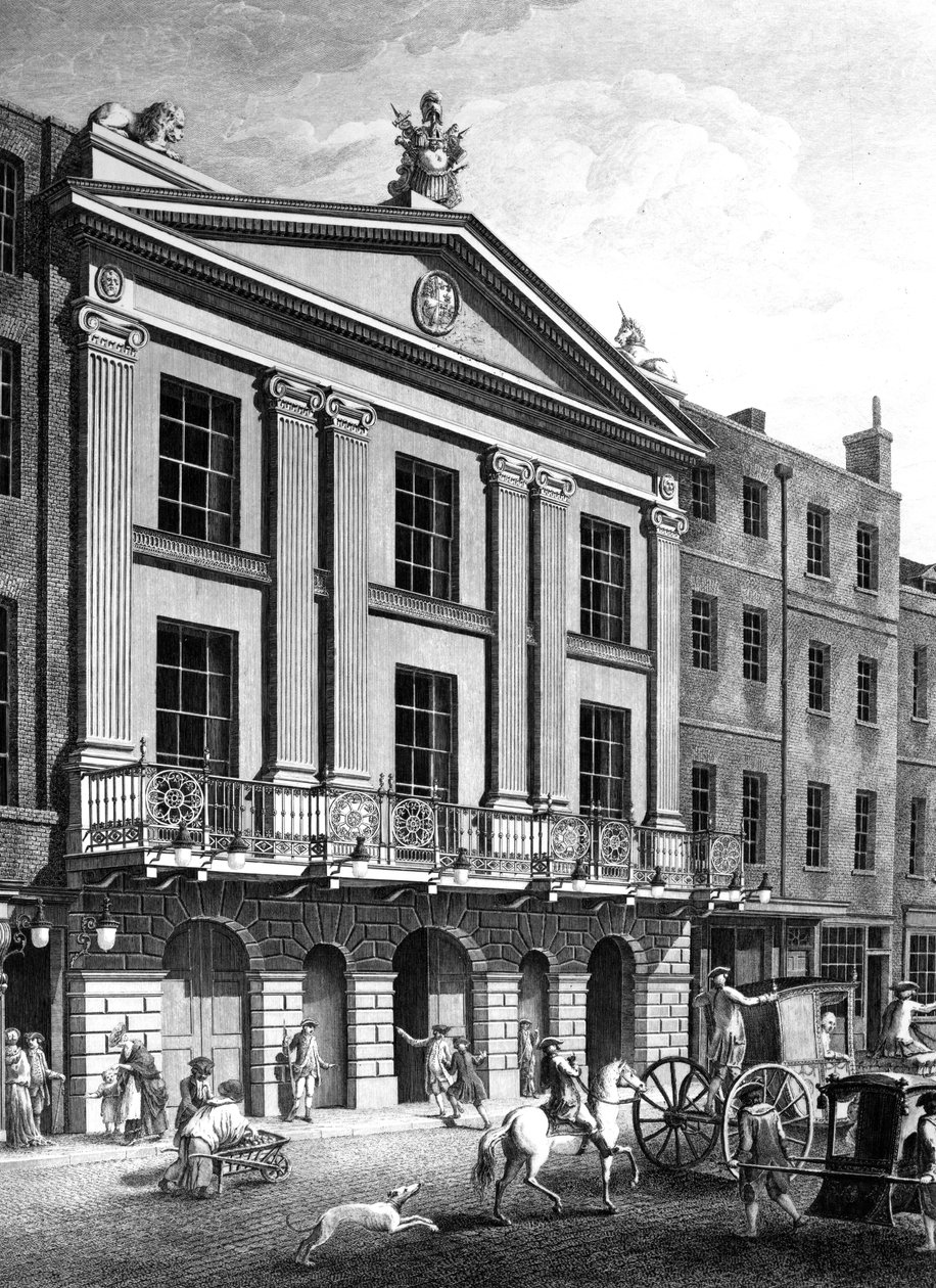 Le Théâtre Royal, Drury Lane, gravé par Patrick Begbie, 1776 - Robert Adam