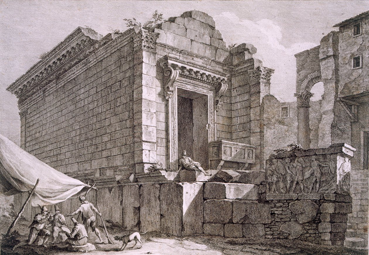 Vue du temple d