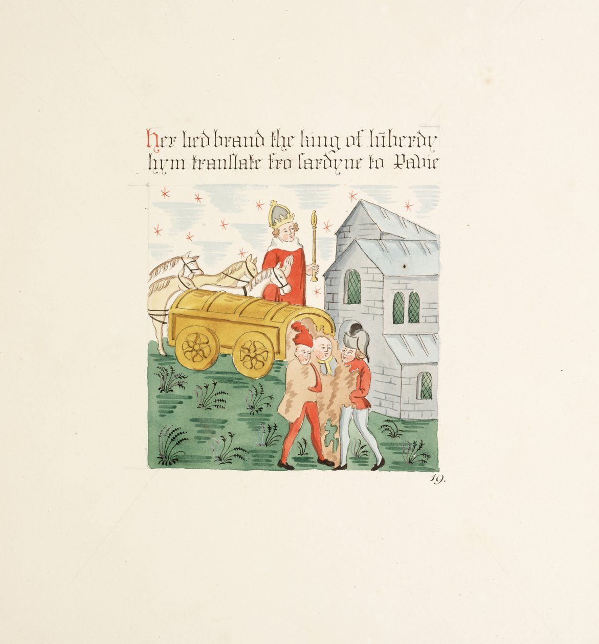 Ms. New Coll 380, f28r. Les antiquités de la Cathédrale Sainte-Marie, Carlisle, dessinées par Robert Carlile, 1795 - Robert Carlile