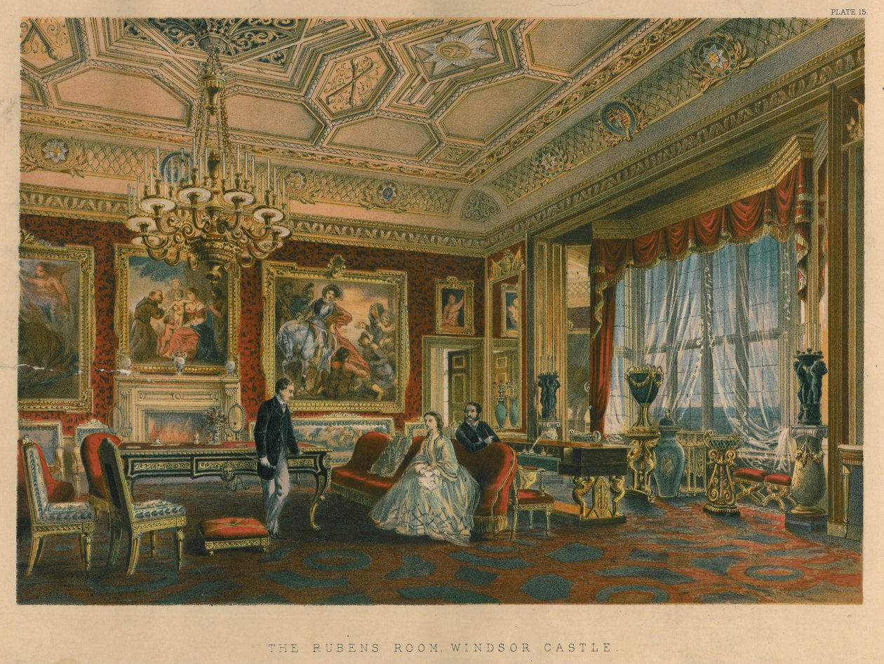 La salle Rubens, Château de Windsor, 1863 - Robert Charles Dudley