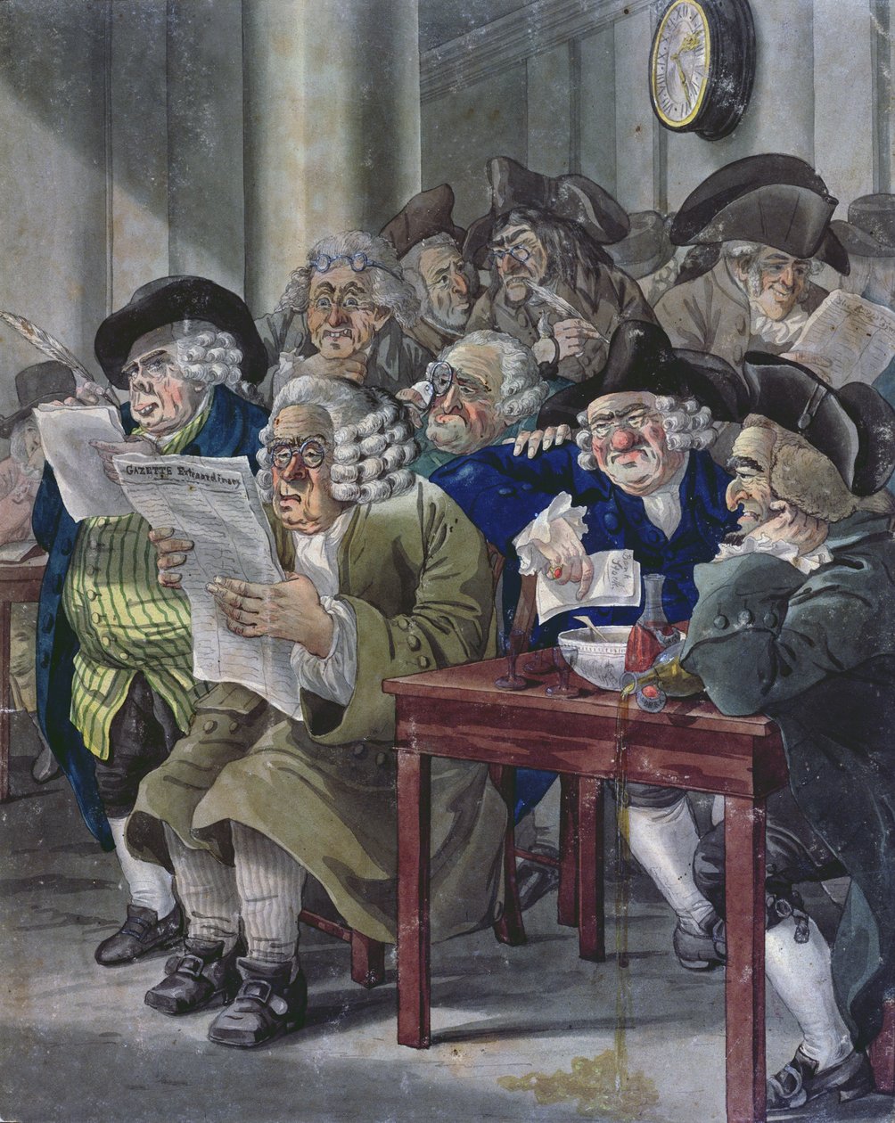 Boursicoteurs extraordinaires, croquis satirique - Robert Dighton