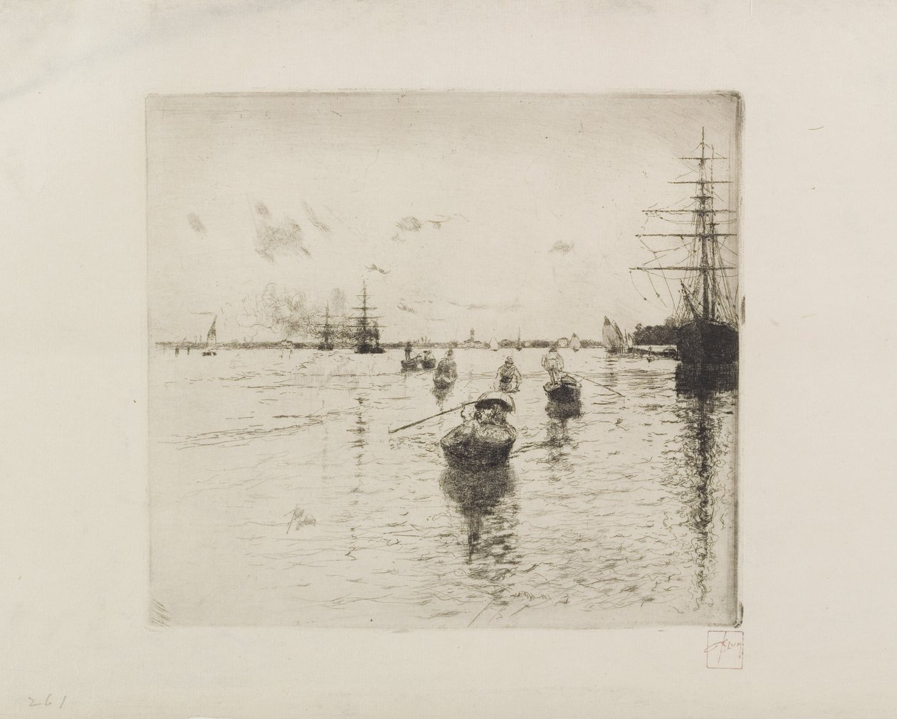 Lagune avec Vapeurs et Gondoles, 1885 - Robert Frederick Blum