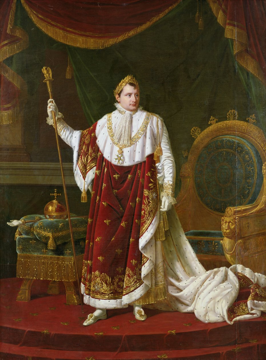 Portrait de Napoléon (1769-1821) en robes de couronnement, 1811 - Robert Lefevre