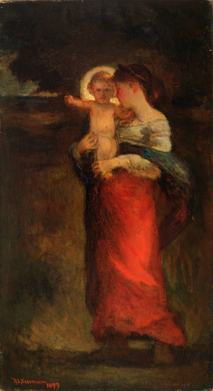 Madonna et Enfant, 1897 - Robert Loftin Newman