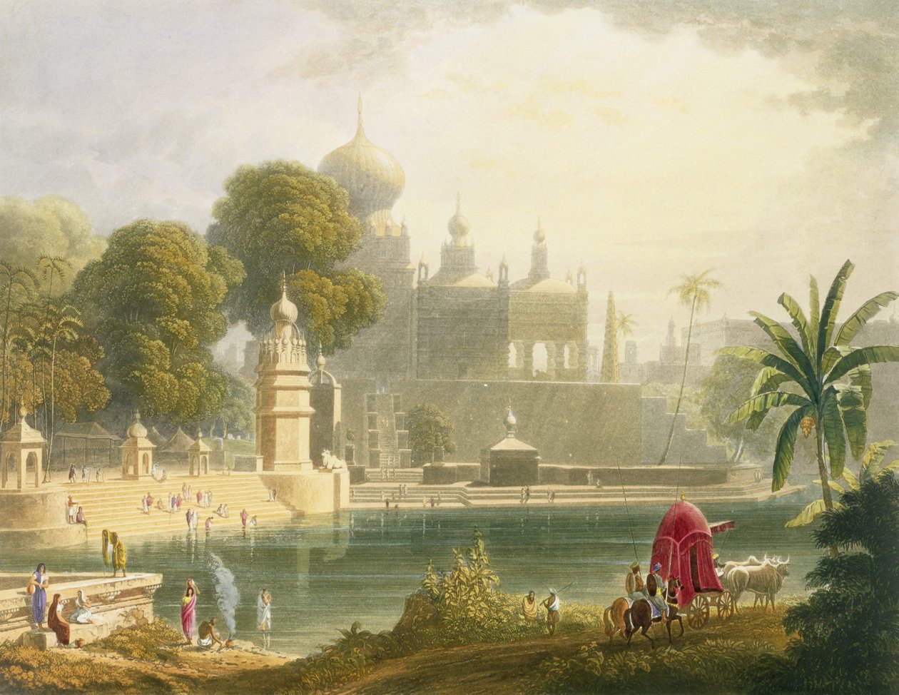 Vue de Sassoor dans le Deccan, du Volume II de 