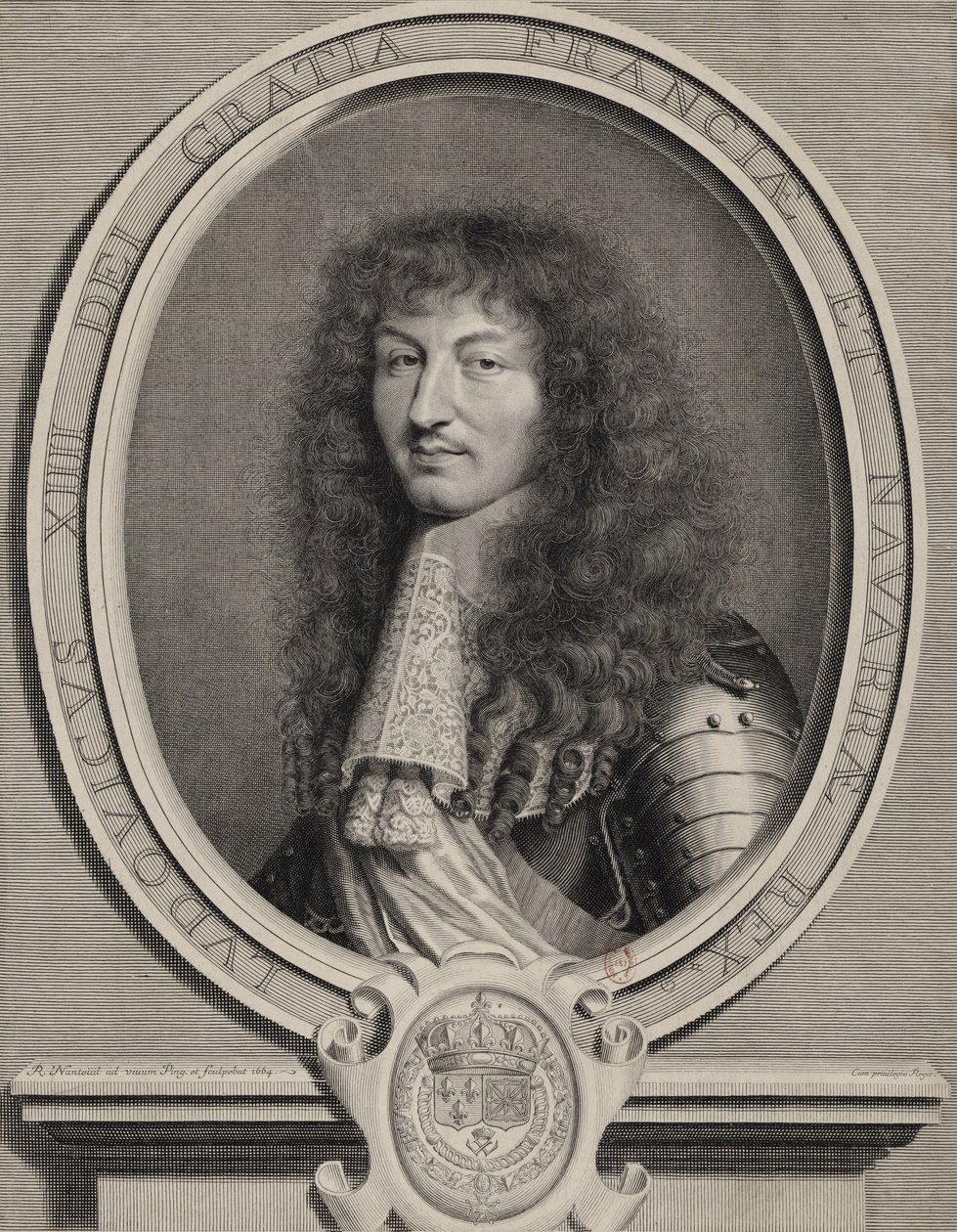 Portrait gravé de Louis XIV de France - Robert Nanteuil