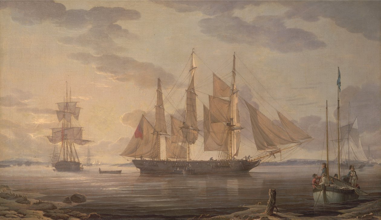 Navires dans le port - Robert Salmon