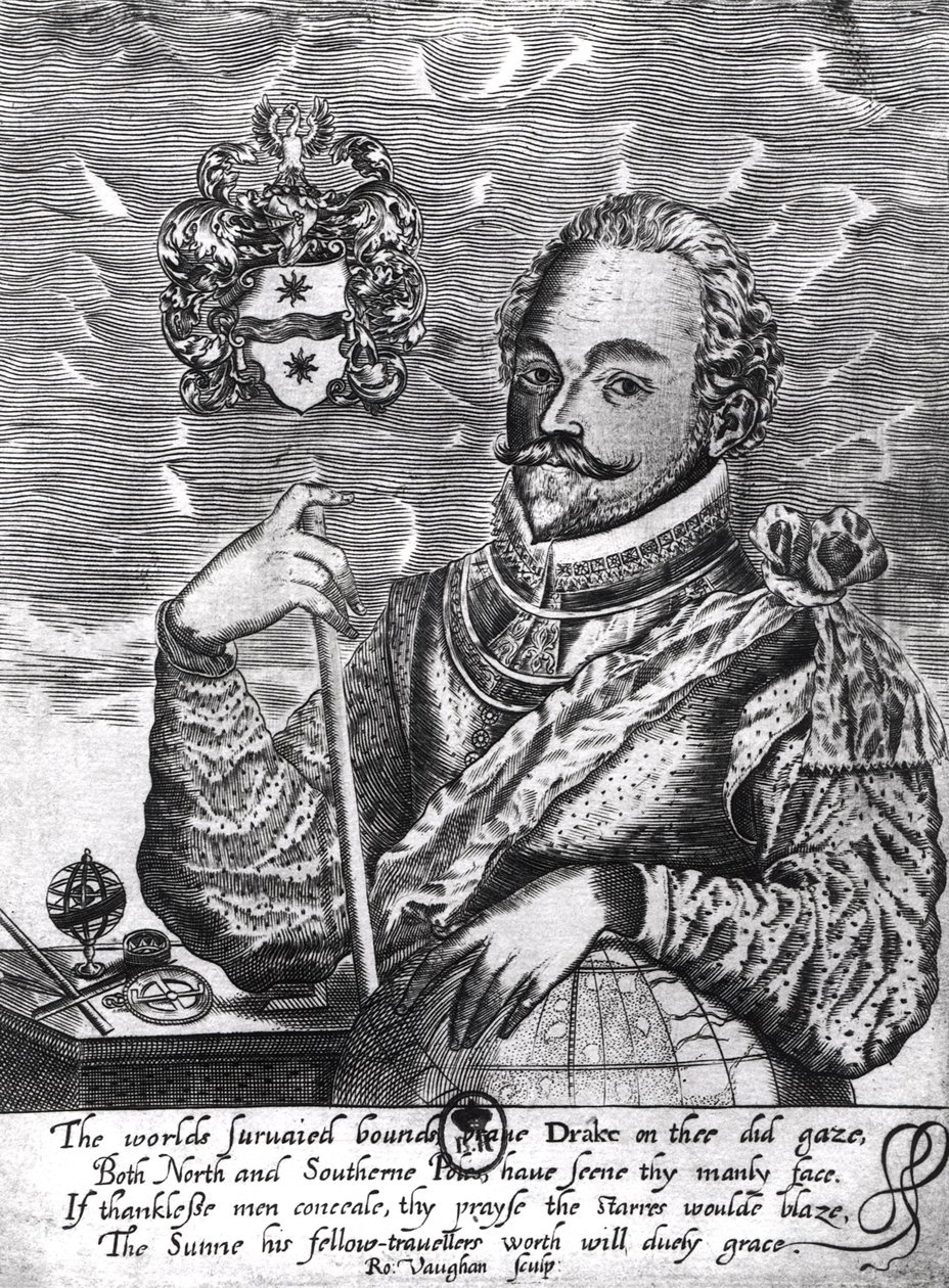 Portrait de Sir Francis Drake - Robert Vaughan