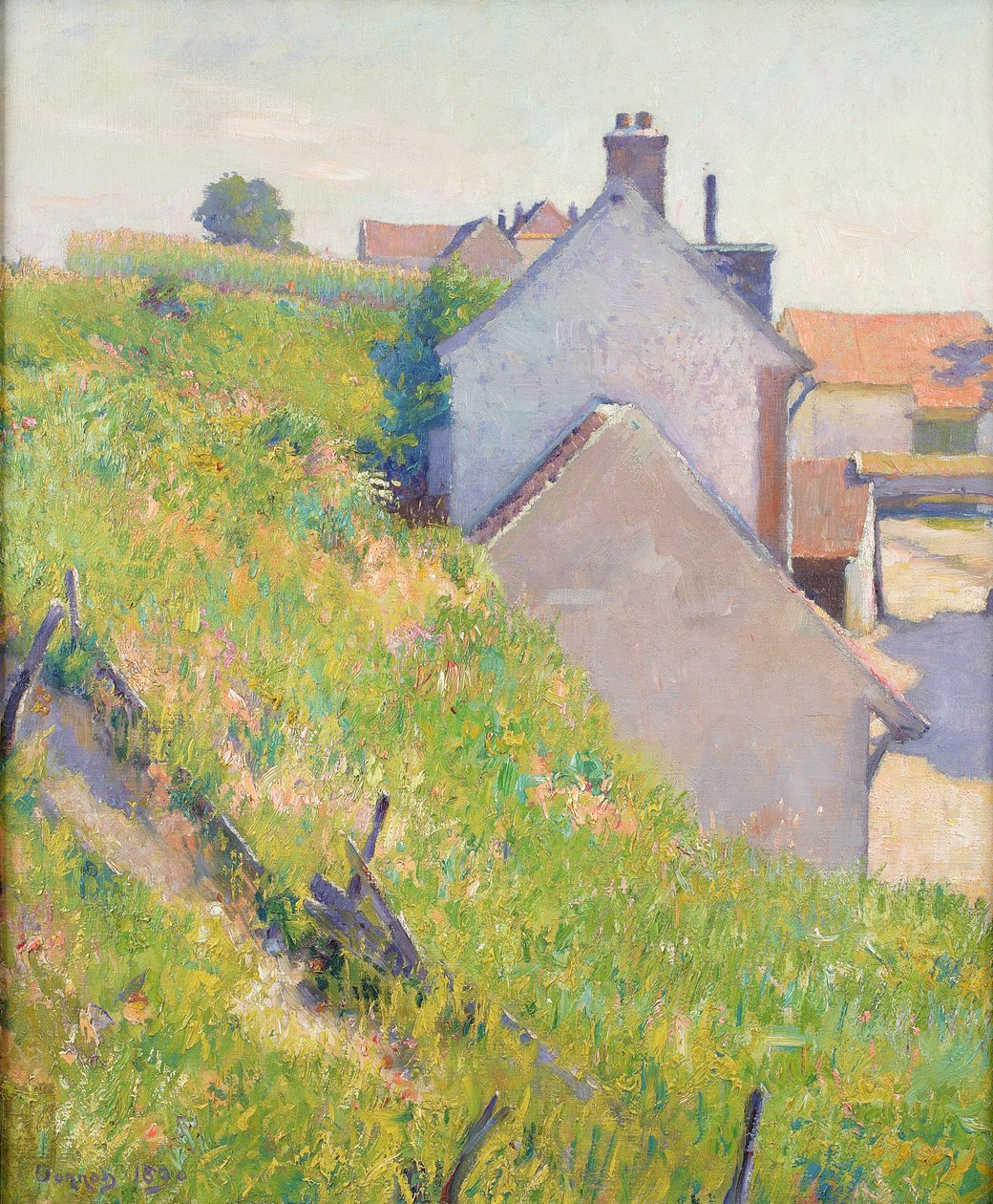 Une colline ensoleillée, 1890 - Robert William Vonnoh