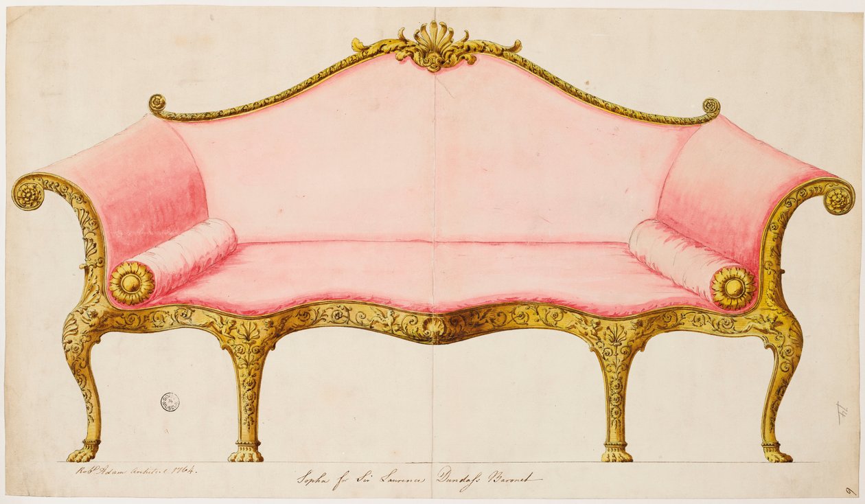 Canapé pour Sir Lawrence Dundas - Robert Adam