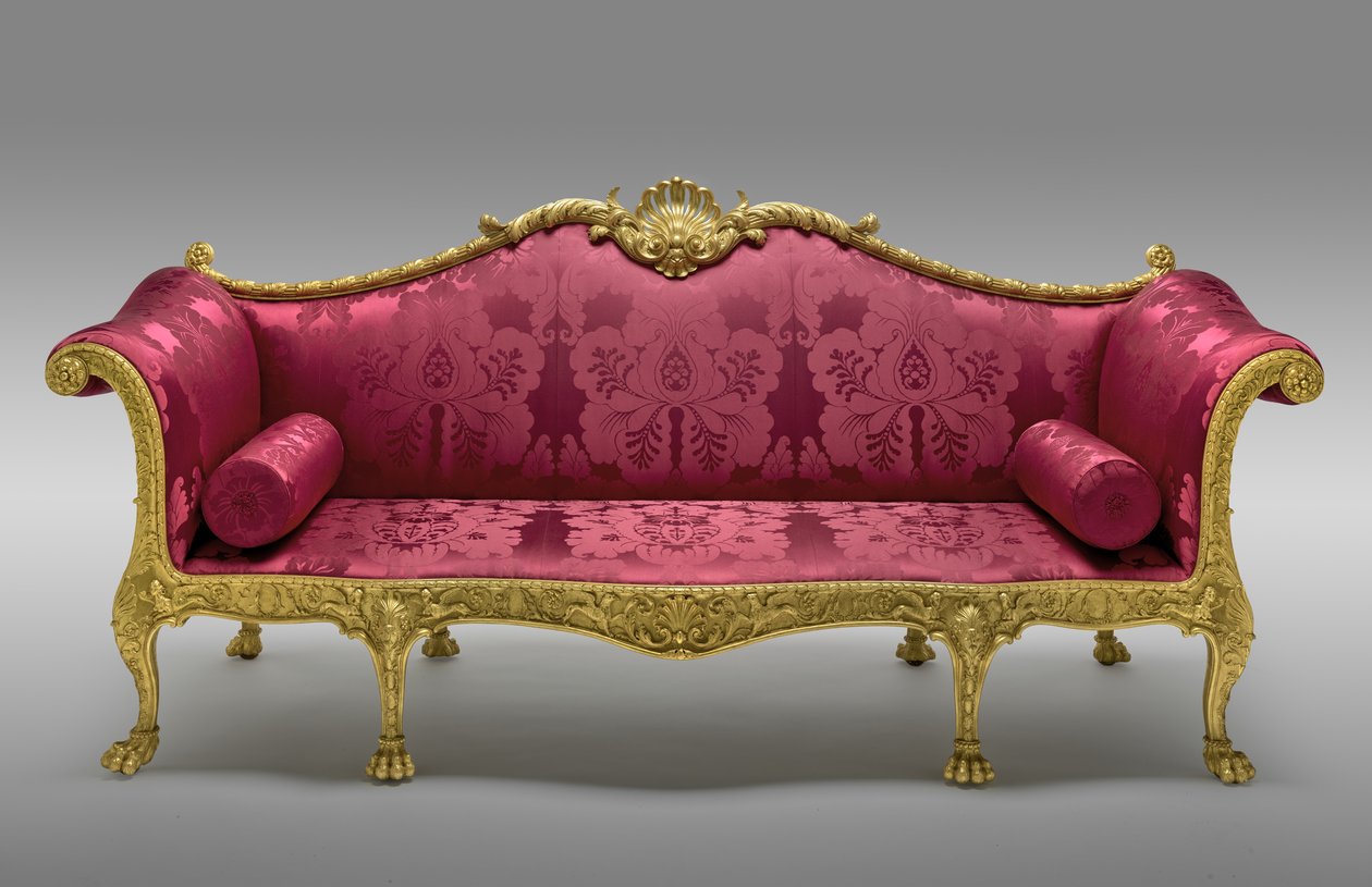 Le canapé Dundas, commandé en 1764, fabriqué en 1765 - Robert Adam
