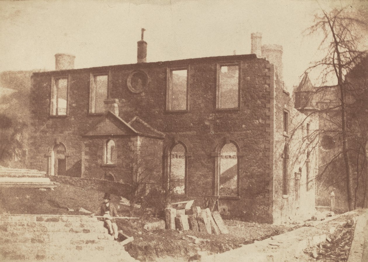 Chapelle de Lady Glenorchy en cours de démolition, sur le site de la gare de Waverley, vers 1846 (photo). 1846 (photo) - Robert Adamson