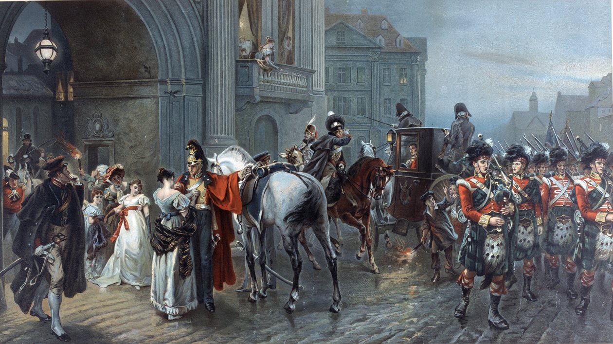 Convoqué à Waterloo, Bruxelles, 1815, c.1898 - Robert Alexander Hillingford