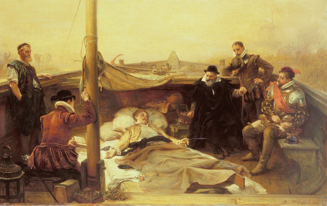 Les derniers jours de Sir Philip Sidney (1554-86), 1882 - Robert Alexander Hillingford