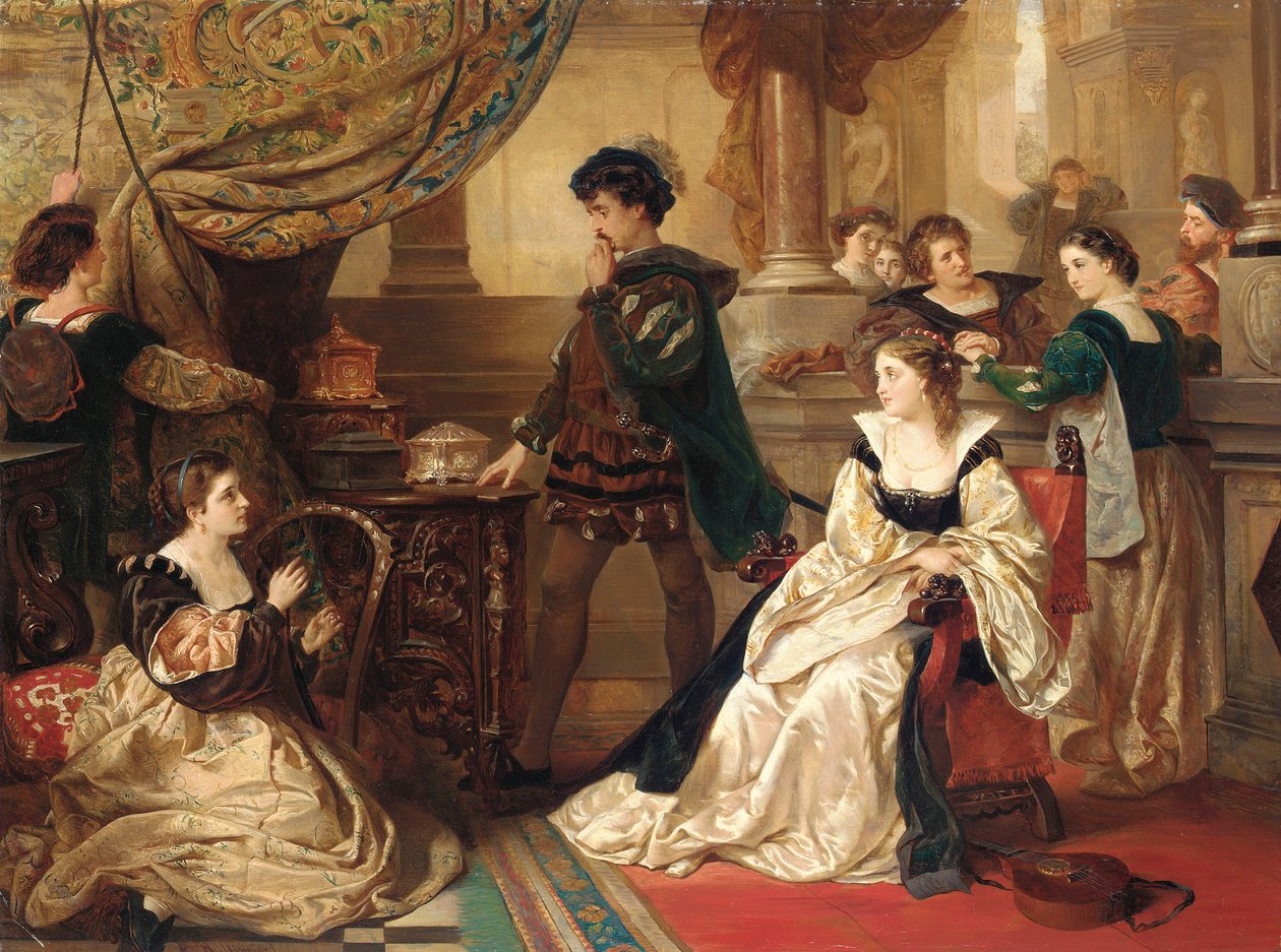 Les Trois Coffrets, de Le Marchand de Venise, Acte III, Scène II - Robert Alexander Hillingford