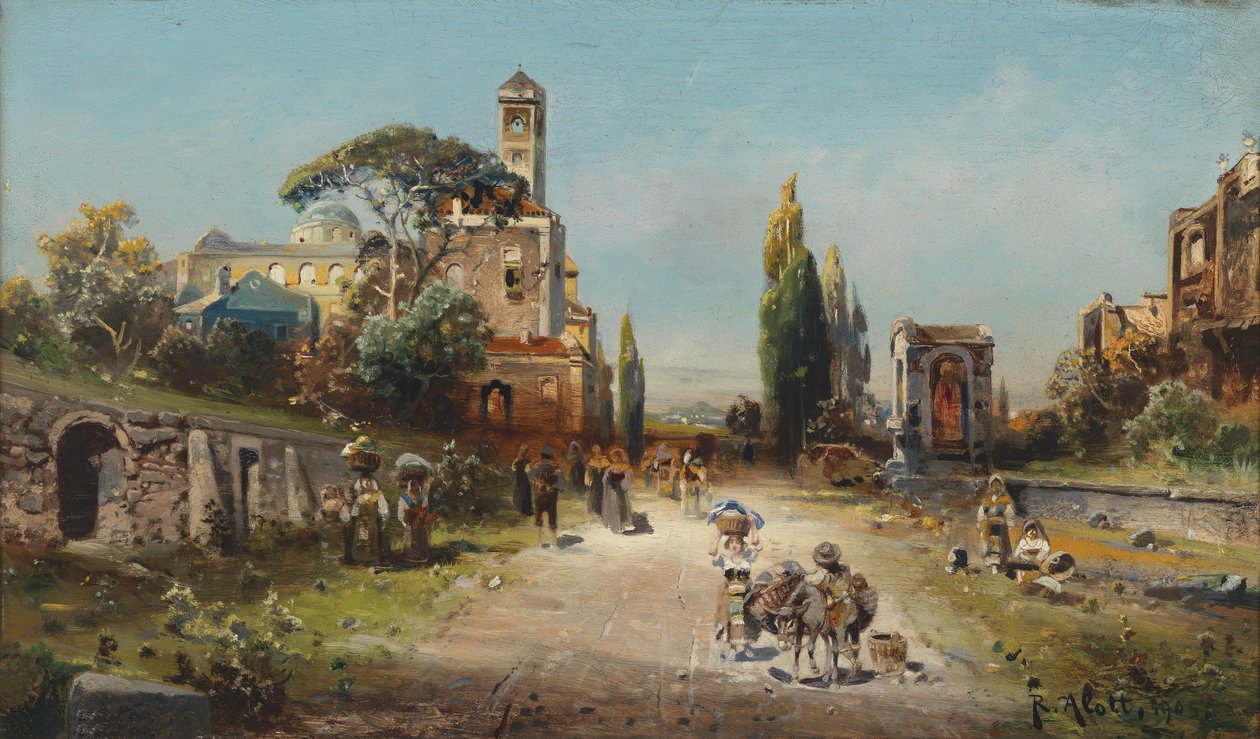 Robert Alott Via Appia 1905 - Robert Alott