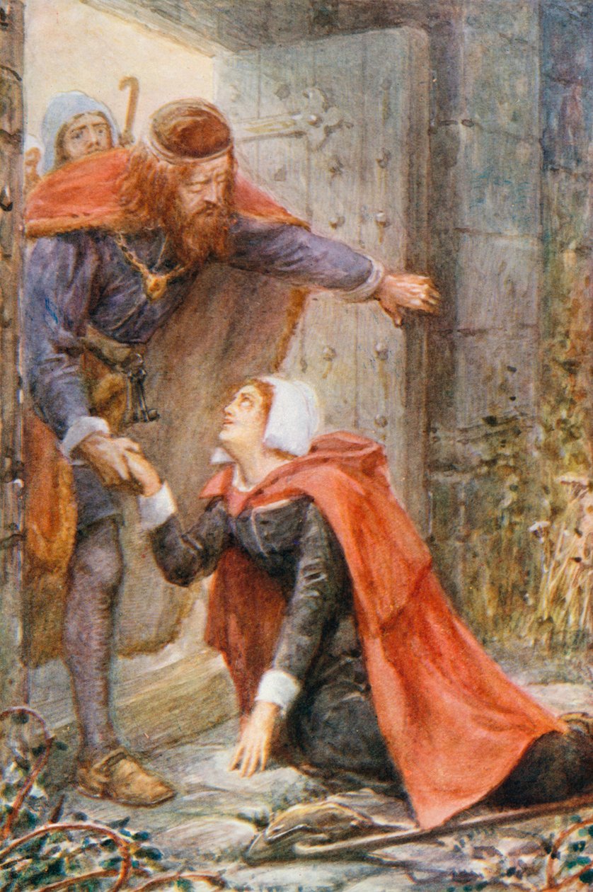 Mercy at the Wicket-gate (lithographie couleur) - Robert Ambrose (after) Dudley