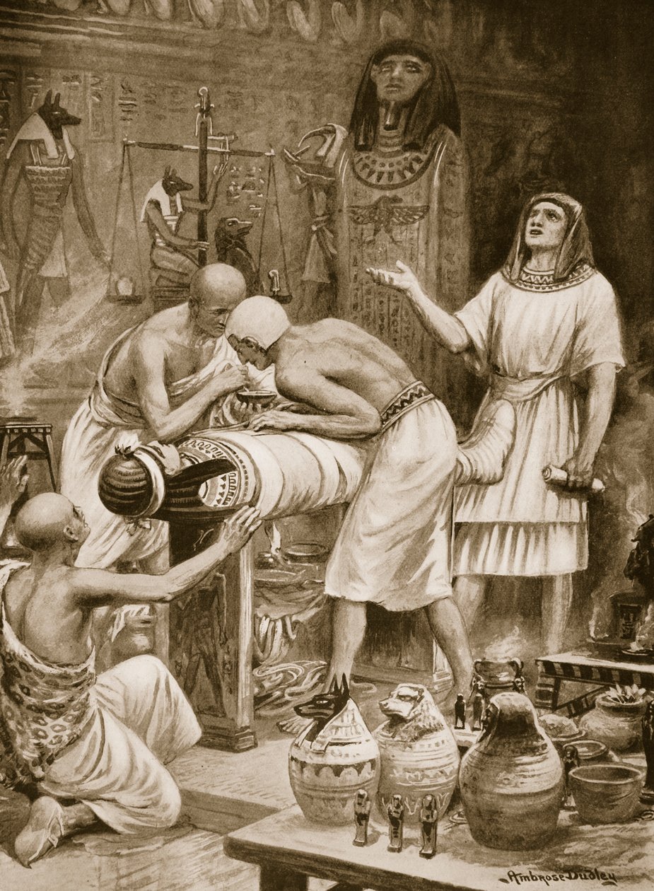 Embaumement des morts, illustration de 