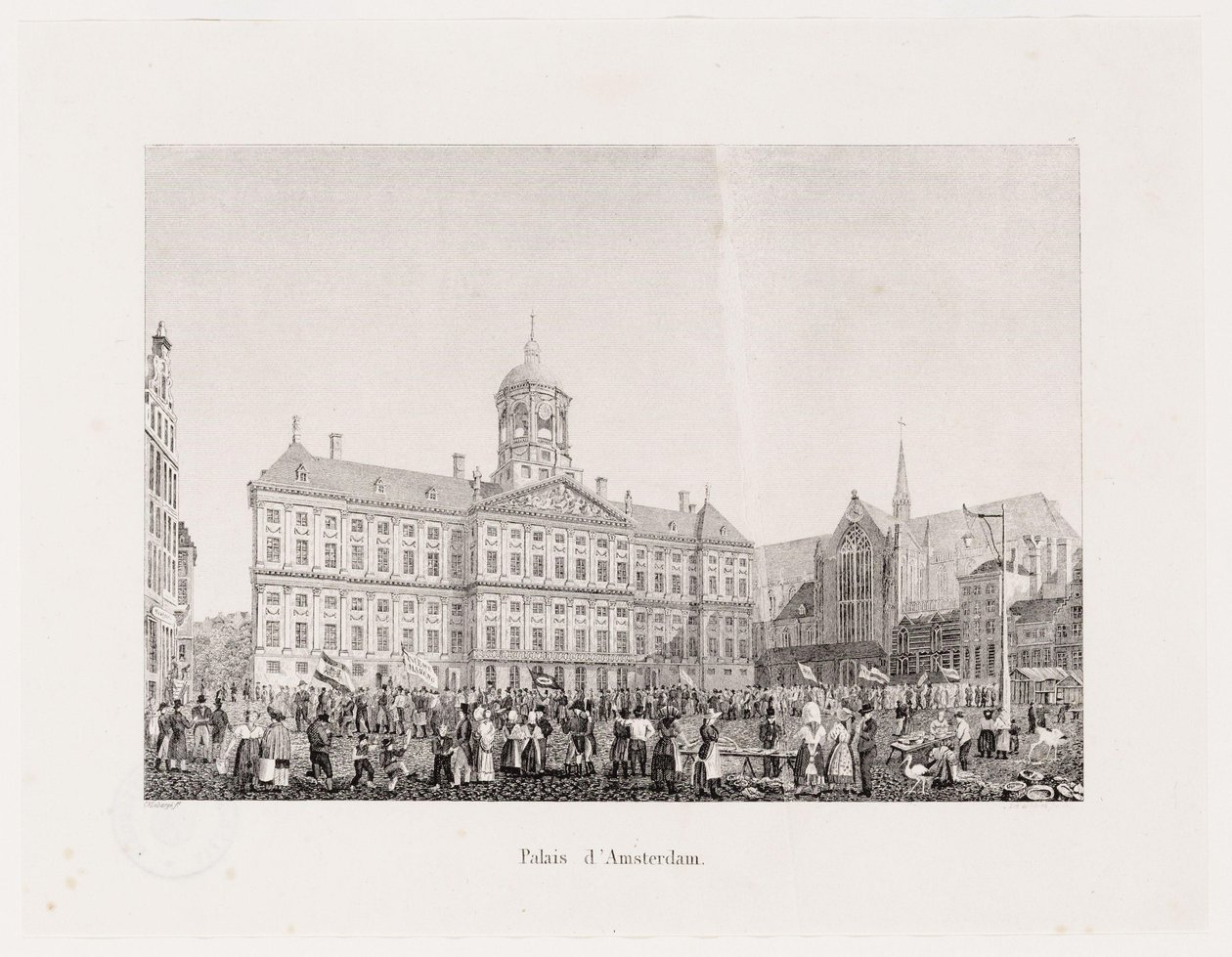 Le Palais, Amsterdam | Robert Batty | Estampe d'art