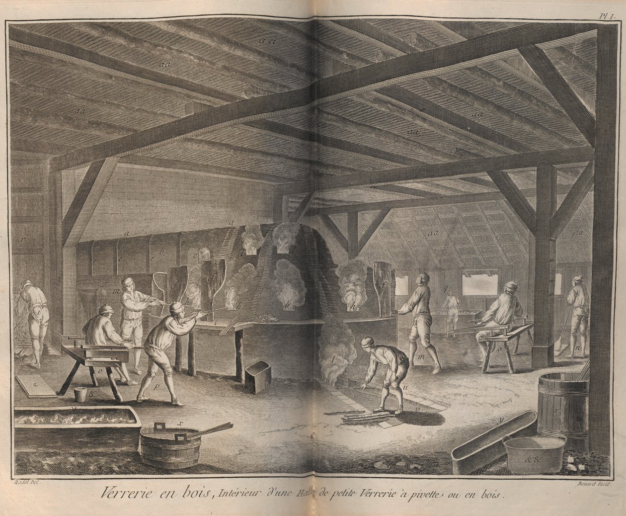 Fabrication du verre. De l