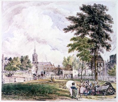 Islington Green: Vue vers l