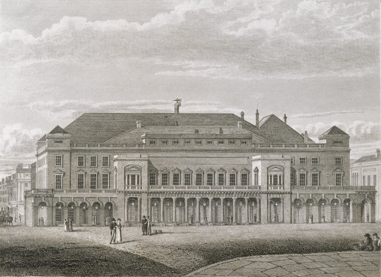 Le Théâtre du Roi, Haymarket, gravé par Bartholomew Howlett (1767-1827), pub. par Robert Wilkinson, 1820 - Robert Blemell Schnebbelie