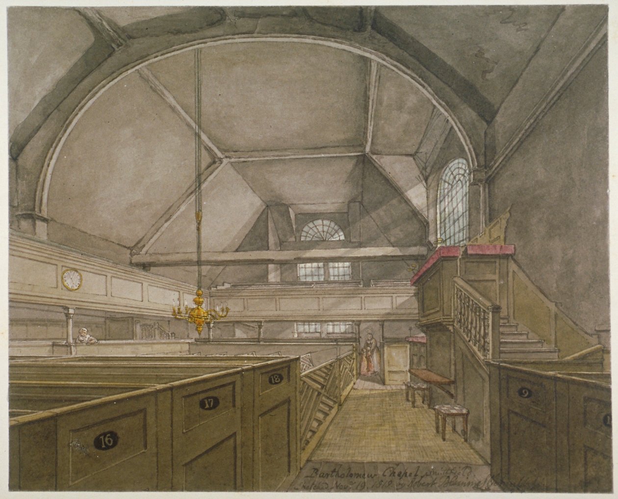 Intérieur de la chapelle de l