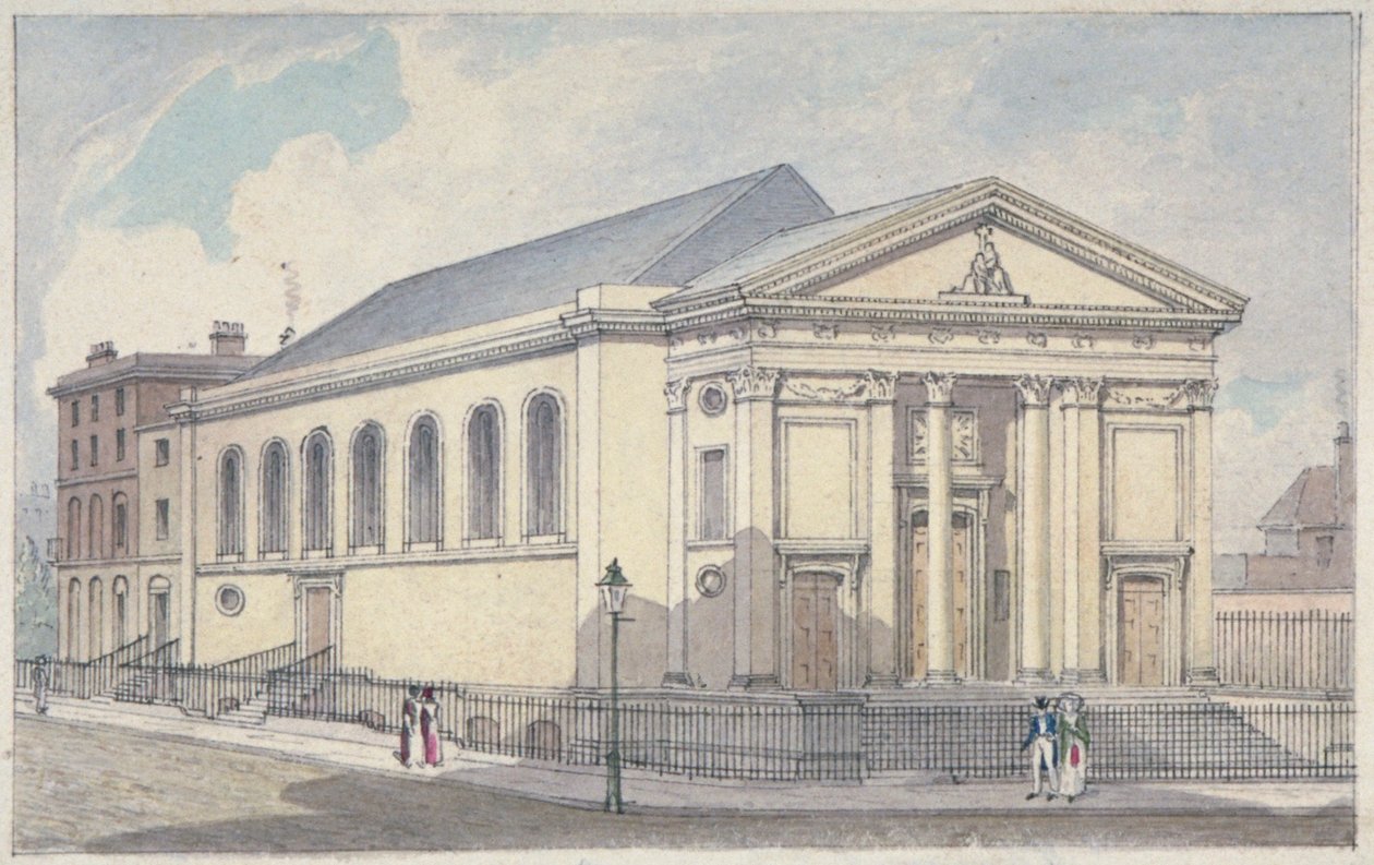 Église catholique romaine Sainte-Marie, Moorfields, Londres, 1837 - Robert Blemmell Schnebbelie