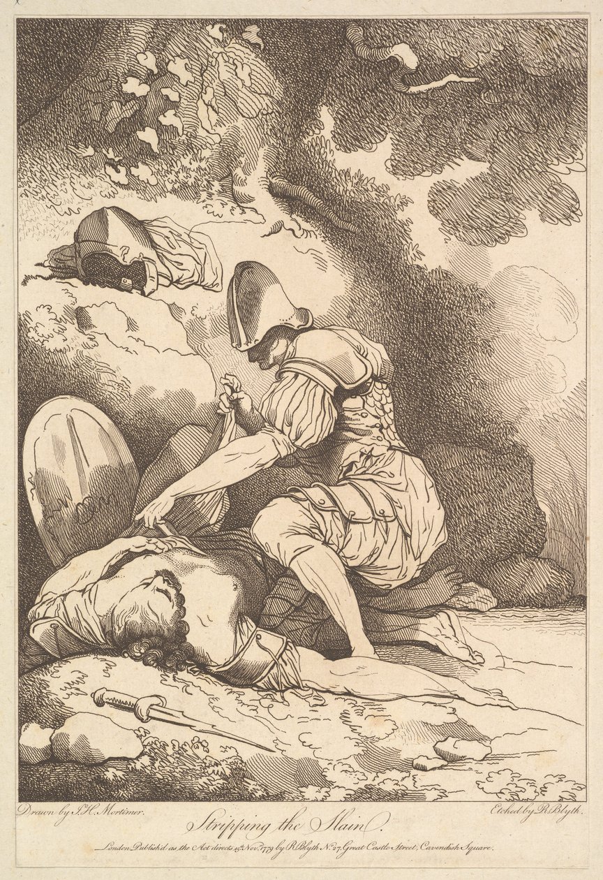 Dépouillant les morts, 15 novembre 1779 - Robert Blyth