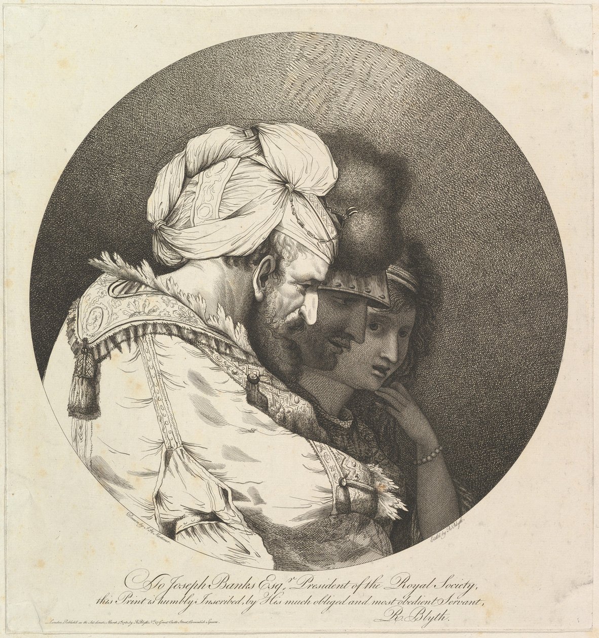 Trois têtes orientales, 5 mars 1780 - Robert Blyth
