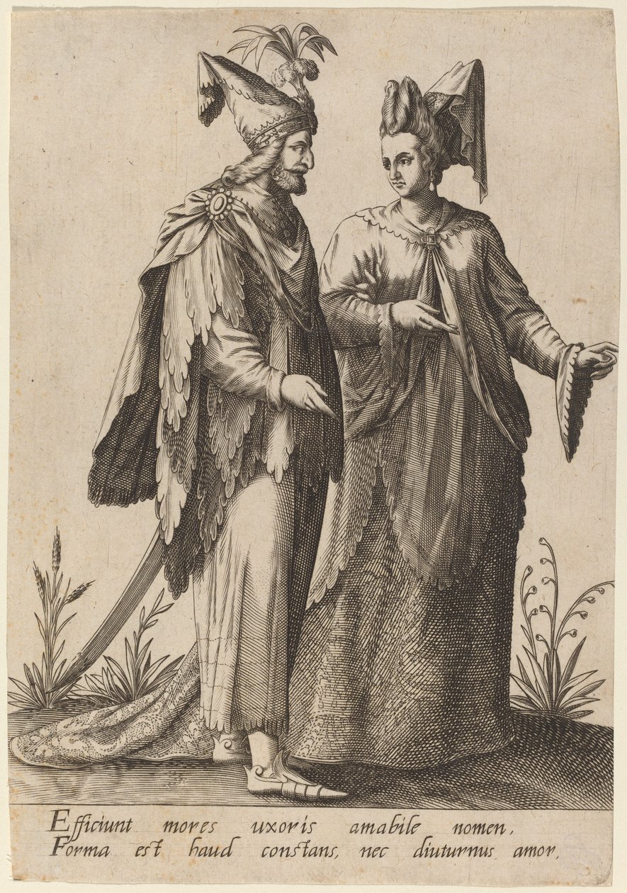 Efficiunt mores uxoris... - Robert Boissard after Jean Jacques Boissard