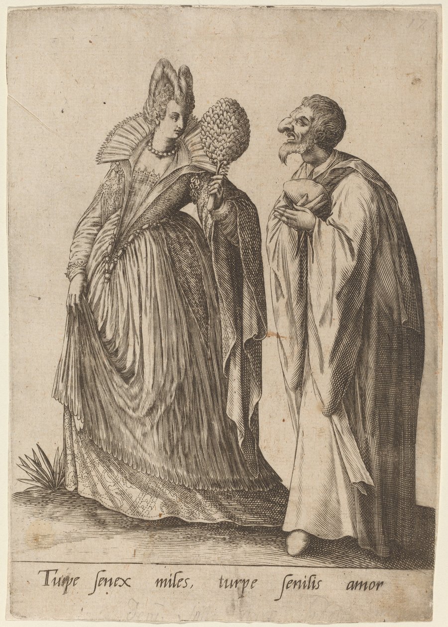 Turpe senex miles - Robert Boissard after Jean Jacques Boissard