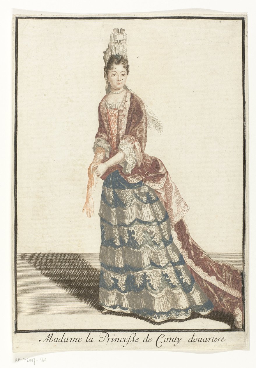 Portrait de Marie Anne de Bourbon - Robert Bonnart (possibly)