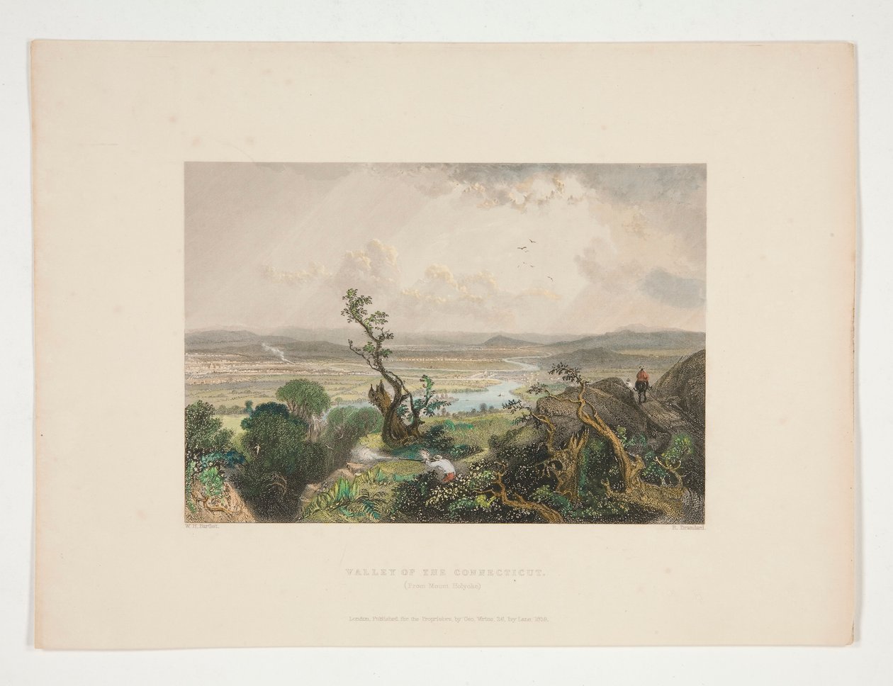 Vallée du Connecticut (depuis Mount Holyoke), illustration pour Nathaniel Parker Willis - Robert Brandard