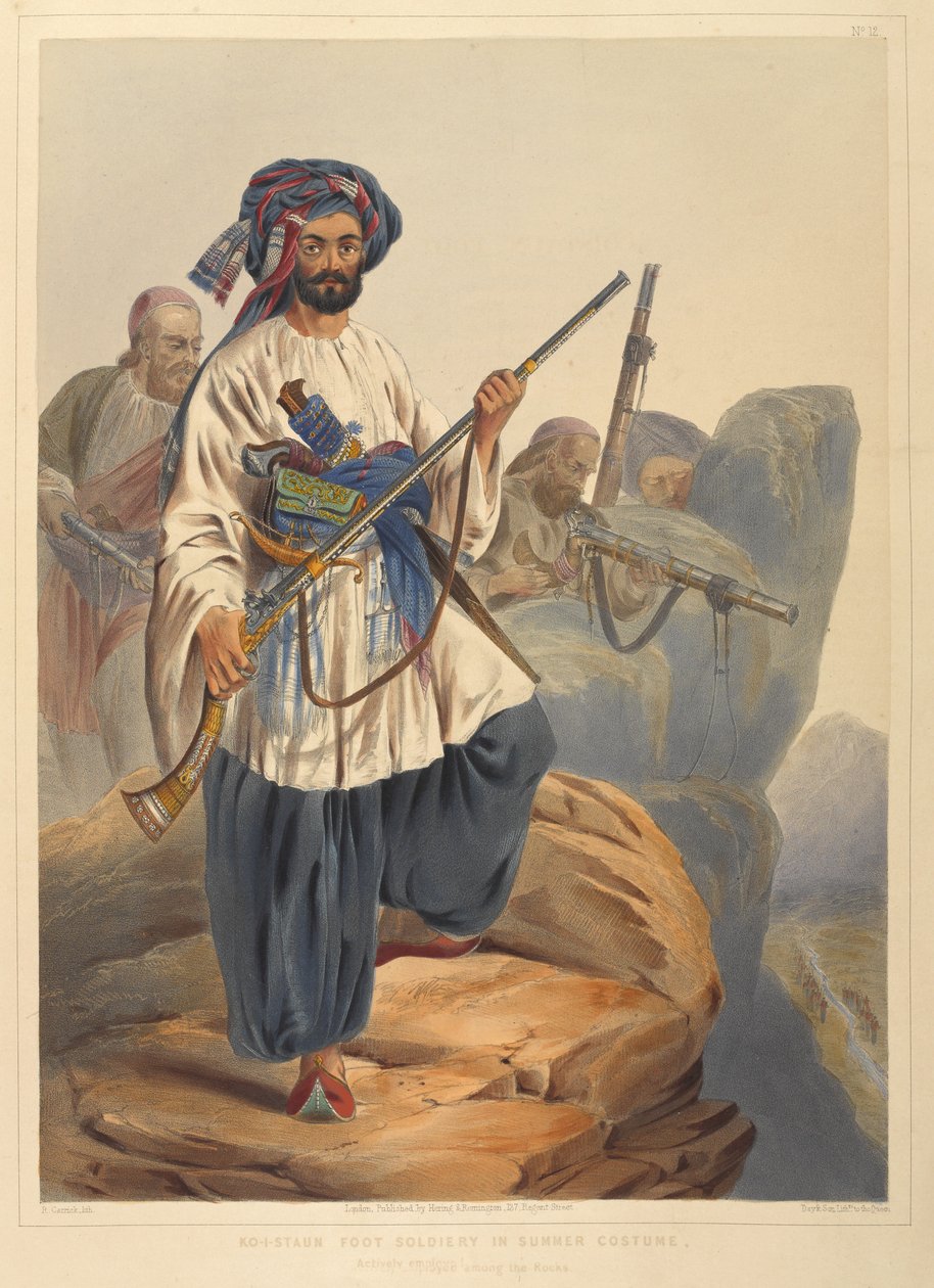 Soldats à pied de Ko-i-Staun en costume d