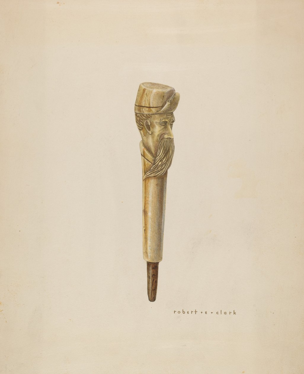Tête ou poignée de canne - Robert Clark