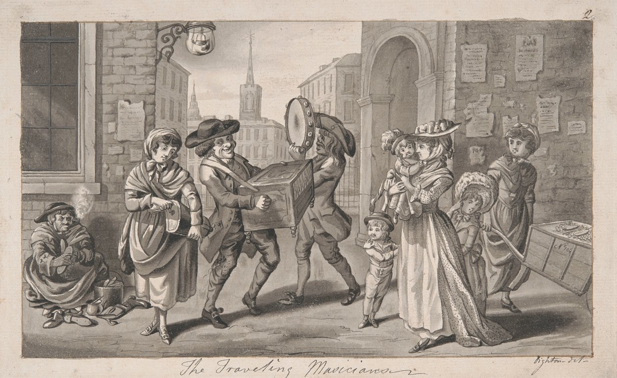 Les musiciens itinérants - Robert Dighton