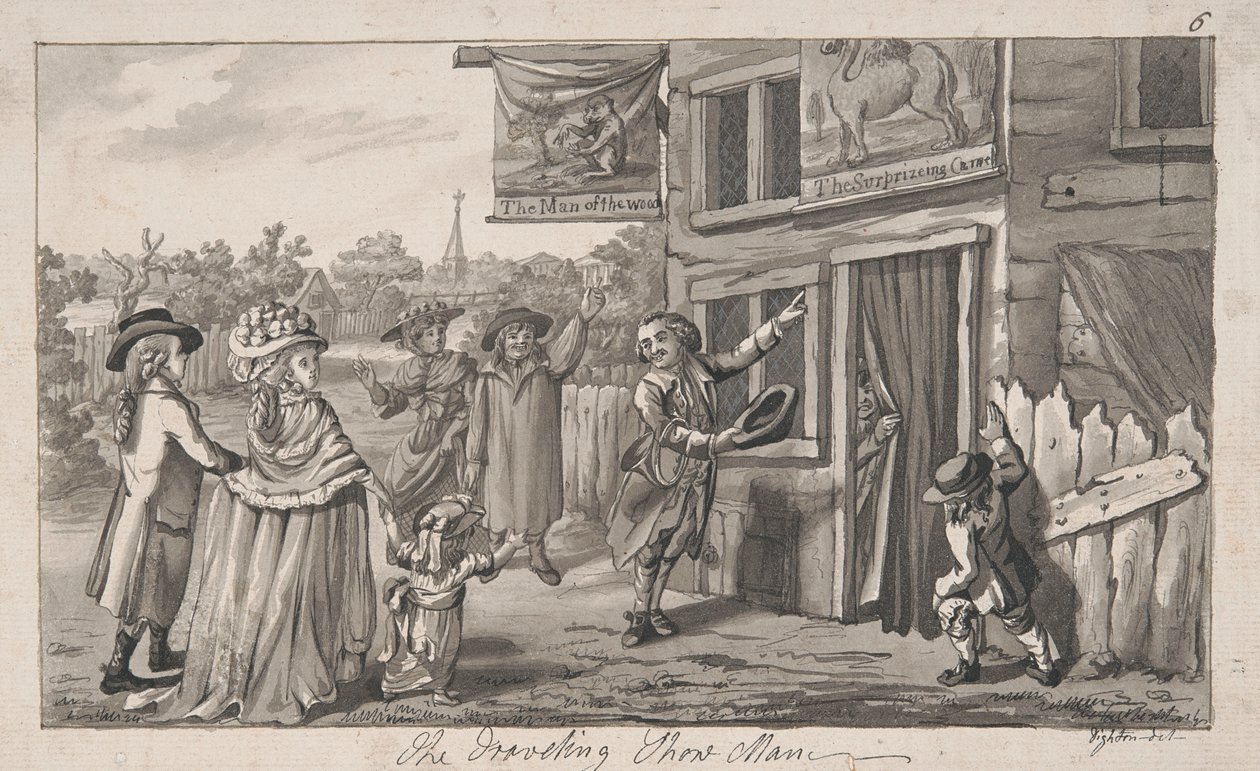 Le montreur de marionnettes itinérant - Robert Dighton