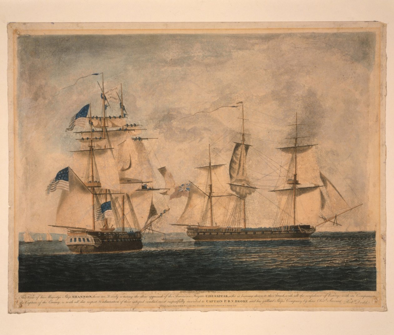 Le HMS Shannon capture l