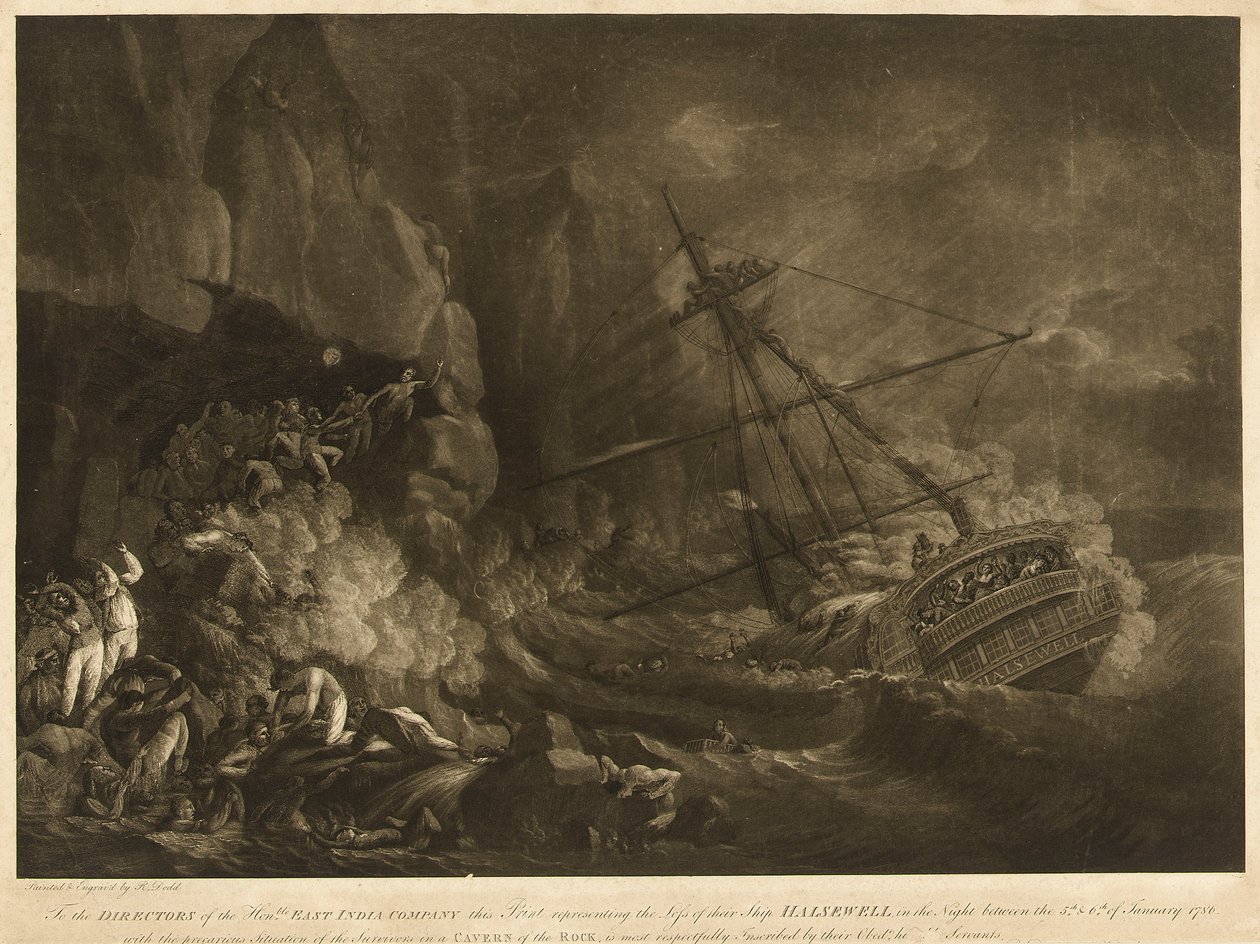 La perte du navire de la Compagnie des Indes Orientales 