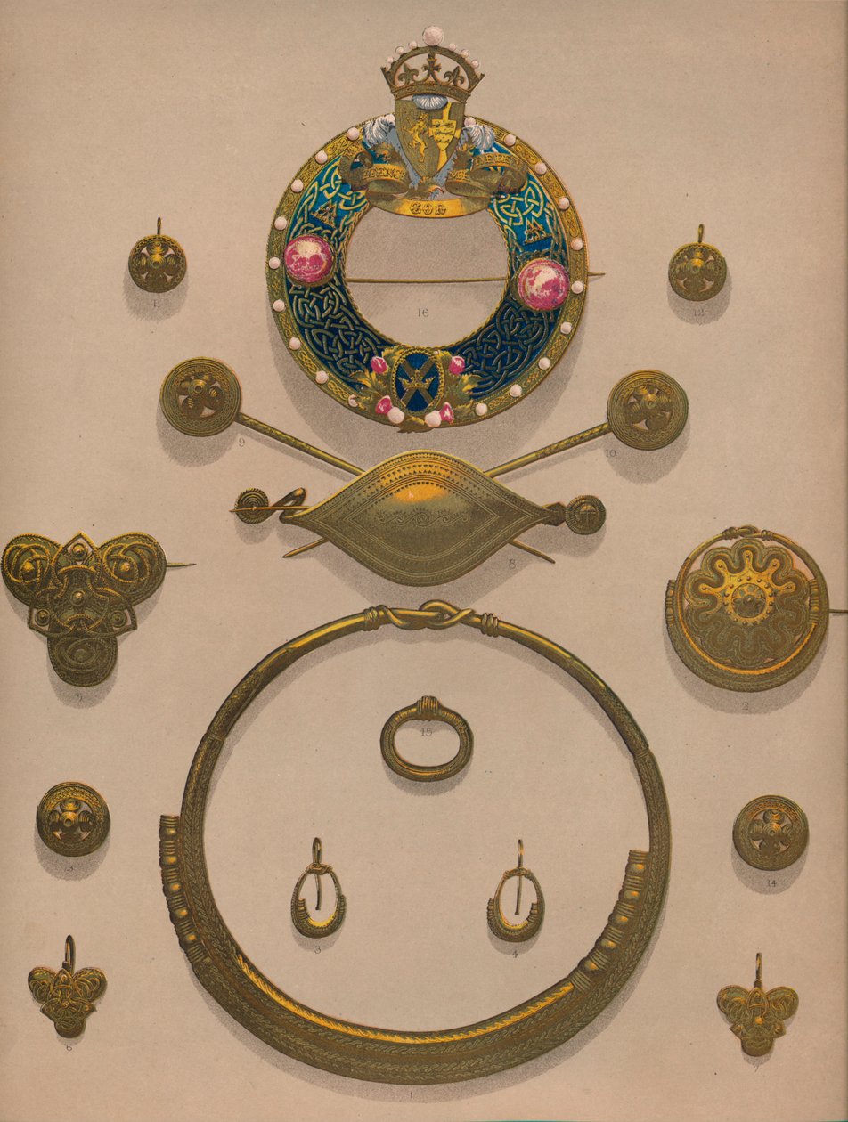 Ornements et broche en or - Robert Dudley