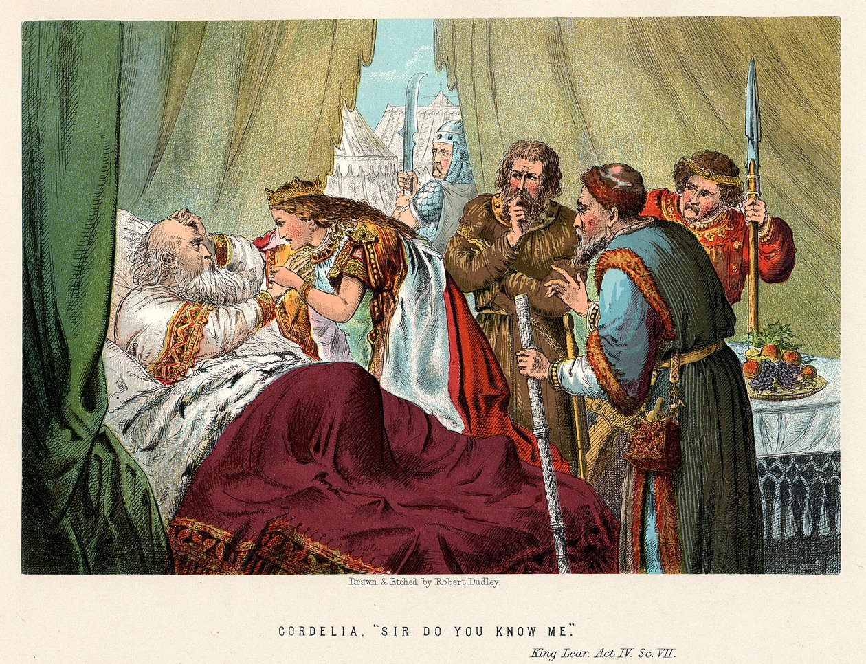 Scène de King Lear de Shakespeare, vers 1858 - Robert Dudley