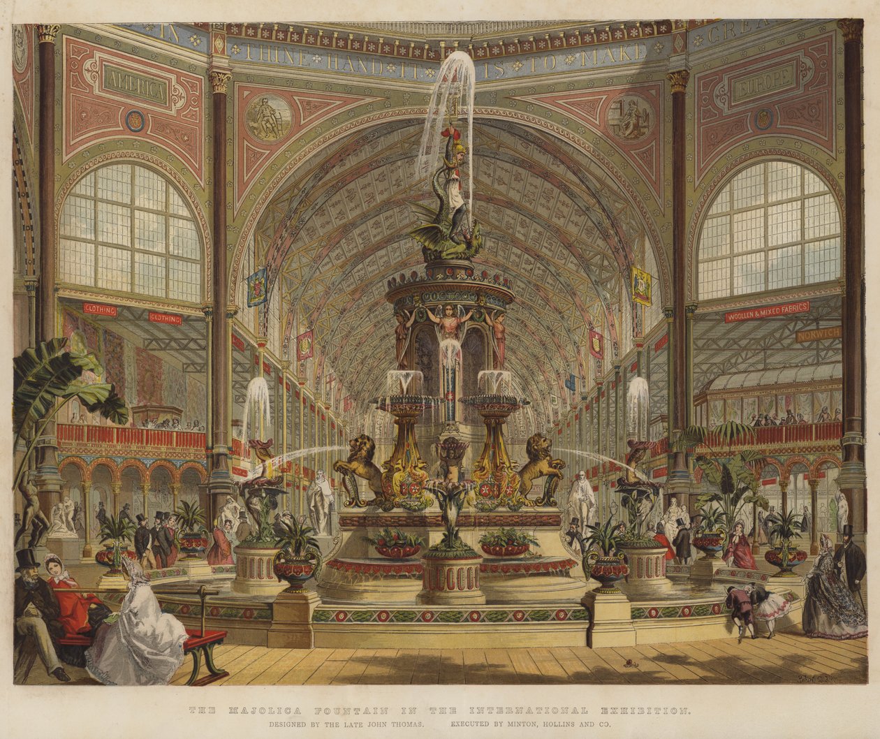 La fontaine en majolique de l