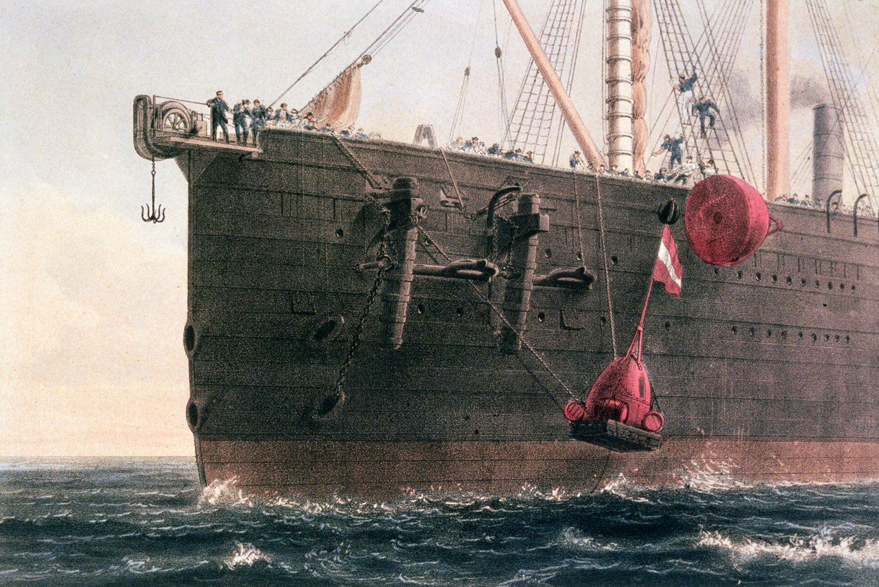 La pose du câble télégraphique transatlantique, 8 août 1866 - Robert Dudley