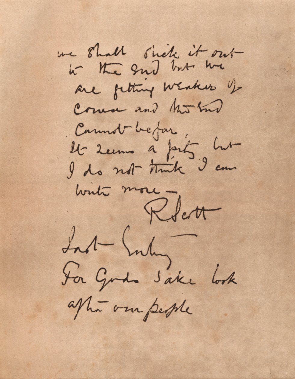 La dernière page du journal du capitaine Scott, 1912 1935 - Robert Falcon Scott