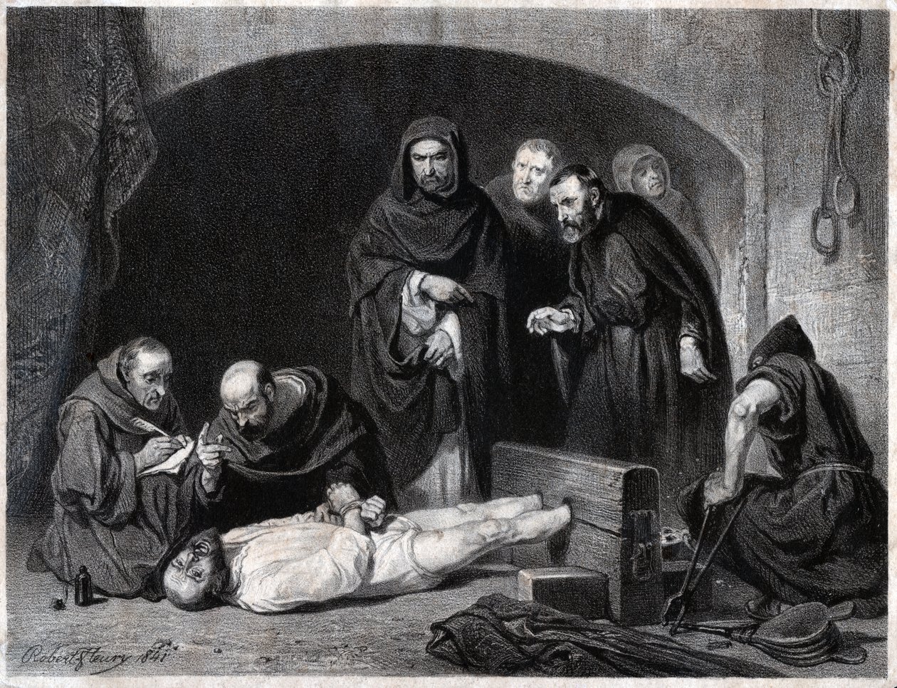 Inquisition au Moyen Âge (gravure) - Robert Fleury
