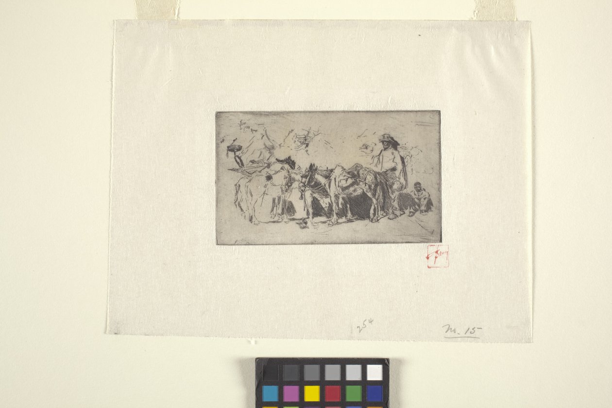 Hommes et ânes, Rome - Robert Frederick Blum